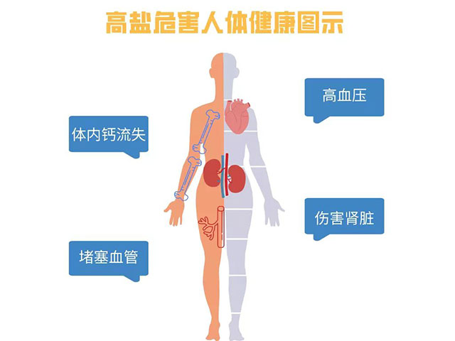 (攝入食鹽過(guò)量易造成健康隱患)